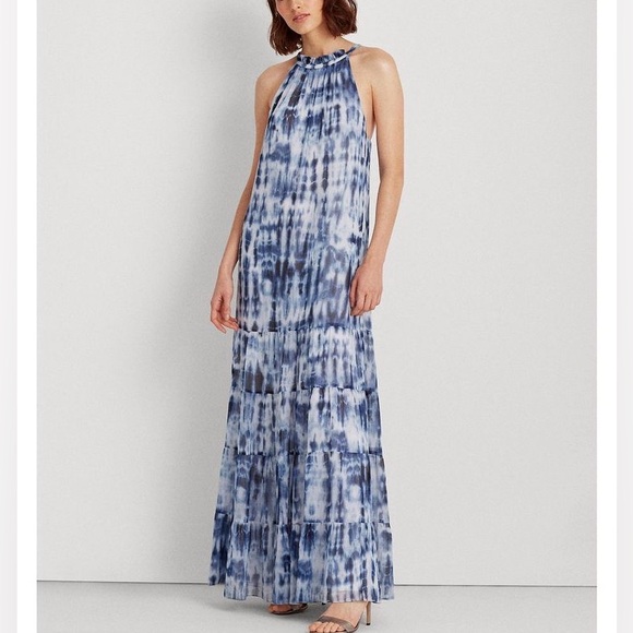 NEW RALPH LAUREN Tie dye tiered dress size 0 - Picture 5 of 10